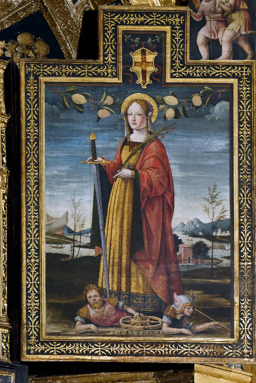 Santa Caterina d'Alessandria (dipinto) di Chiesa, Matteo della (esecutore) (prima metà sec. XVI)