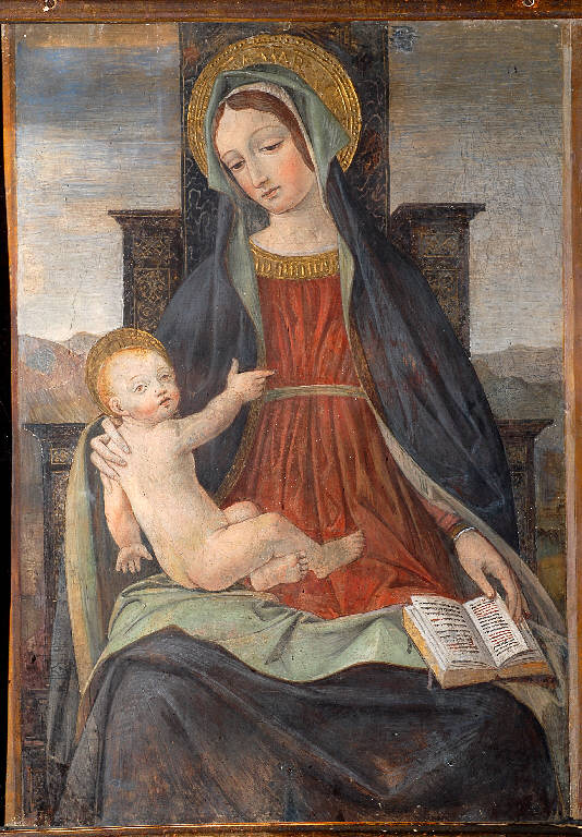 Madonna con Bambino (dipinto) di Chiesa, Giovanni della (attribuito) (seconda metà secc. XV/ XVI)