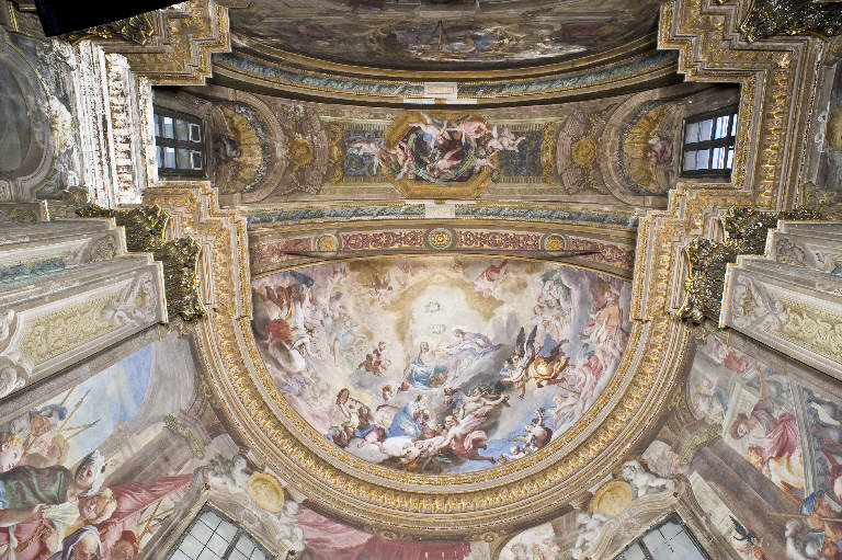 incoronazione di Maria Vergine tra angeli (dipinto) di Lanzani, Andrea (esecutore) (ultimo quarto sec. XVII)
