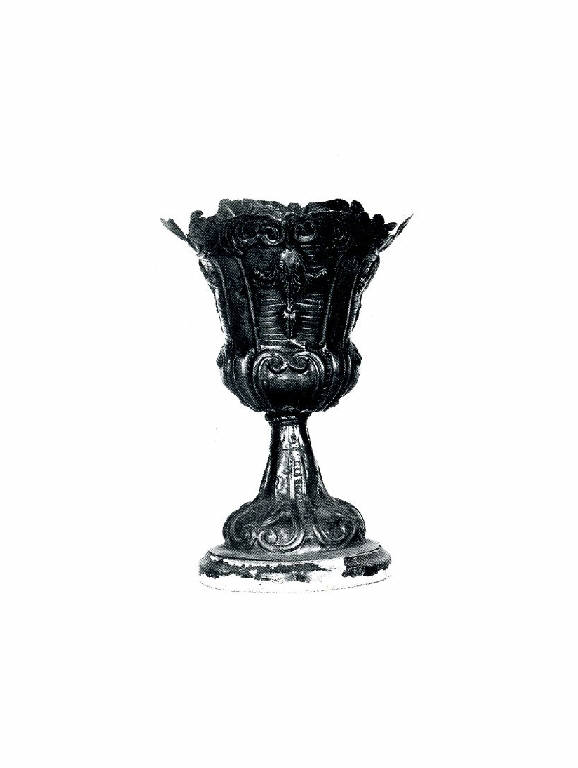 vaso d'altare con composizione floreale - bottega lombarda (sec. XVIII)