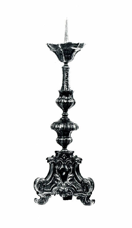 candeliere d'altare - bottega lombarda (sec. XIX)