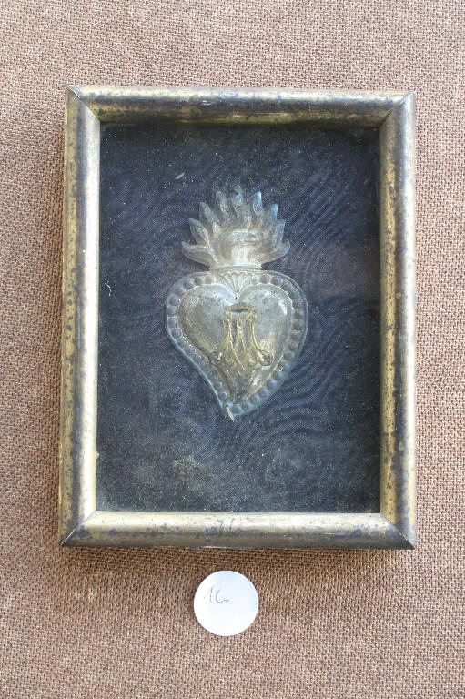 cuore devozionale - bottega lombarda (inizio sec. XX)
