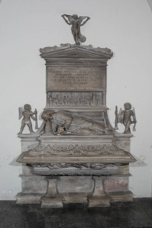 Ritratto di Bassiano da Ponte (tomba) di Della Porta, Giovanni Antonio; Della Porta, Gerolamo (esecutore; esecutore) (prima metà sec. XVI)