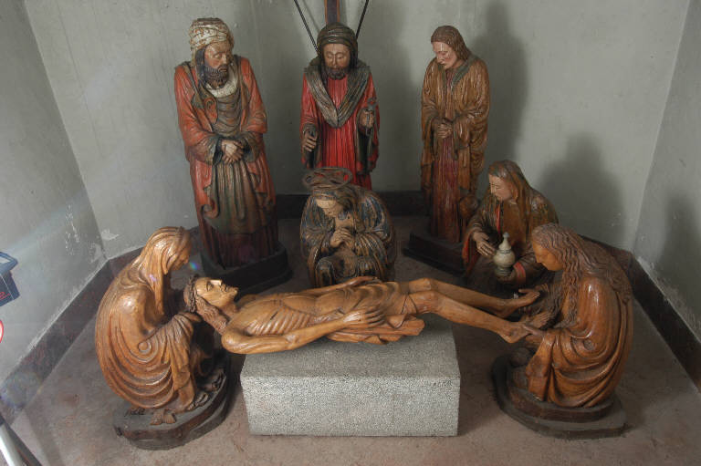 Compianto sul Cristo morto (statua) - bottega lombarda (prima metà sec. XV)