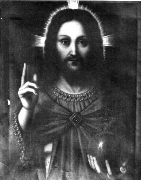 Cristo benedicente (dipinto) - ambito lombardo (sec. XIX)