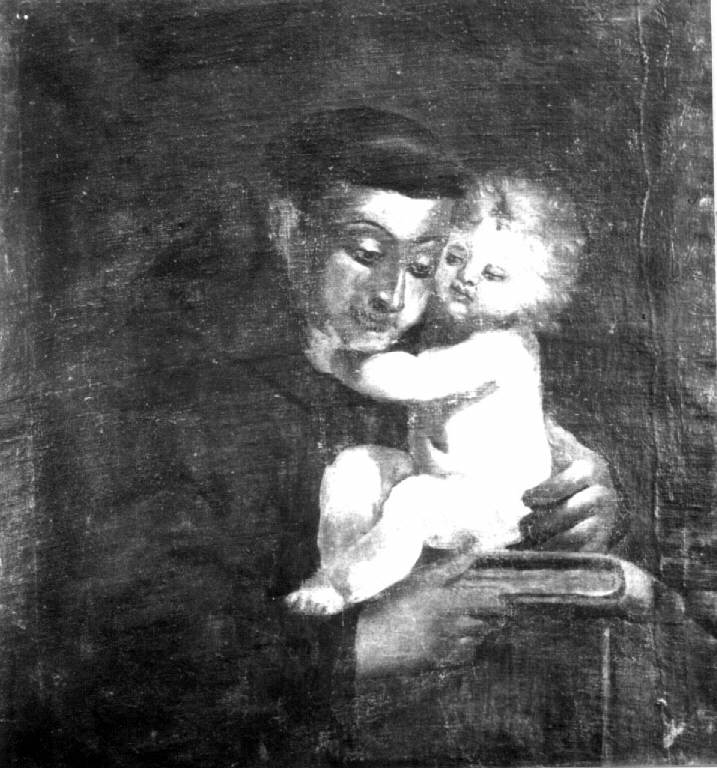 S. Antonio da Padova e Bambino (dipinto) - ambito lombardo (fine sec. XIX)