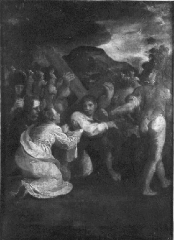 Cristo incontra la Veronica (dipinto) - ambito veneto (fine sec. XVI)
