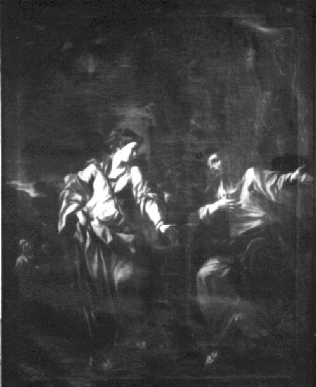 Gesù e la Samaritana al pozzo (dipinto) di Francesco Monti (attr.) - ambito emiliano (sec. XVIII)