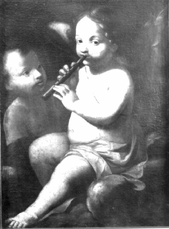 Putti musicanti (dipinto) di Bernardino Lanino (attr.) - ambito piemontese-vercellese (sec. XVI)
