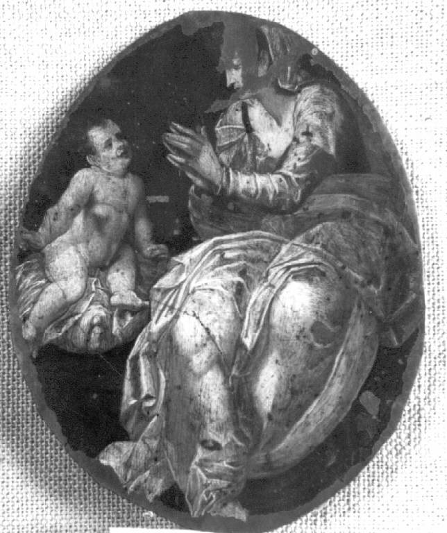 Madonna con Bambino (dipinto) di Lelio Orsi (attr.) - ambito emiliano (sec. XVI)