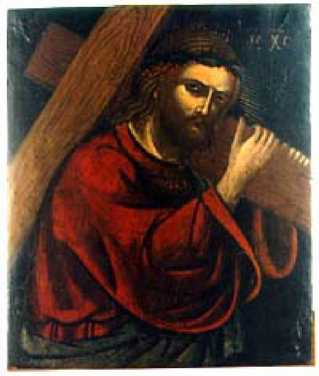 Cristo portacroce (dipinto) - ambito cretese-veneziano (sec. XVII)