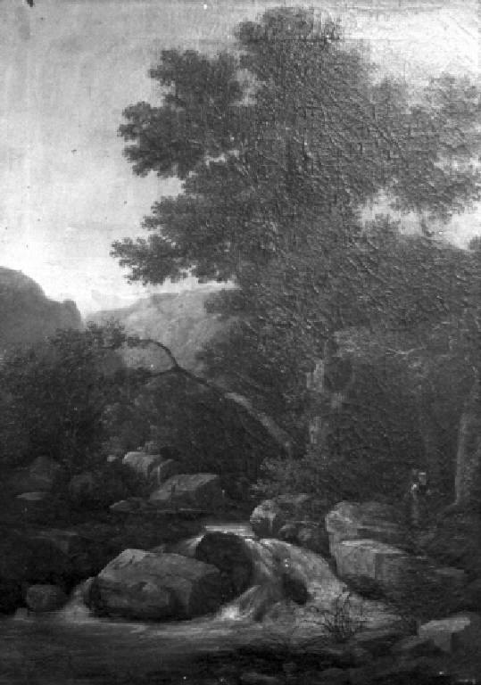 Paesaggio con ruscello (dipinto) - ambito (fine/inizio secc. XIX/ XX)