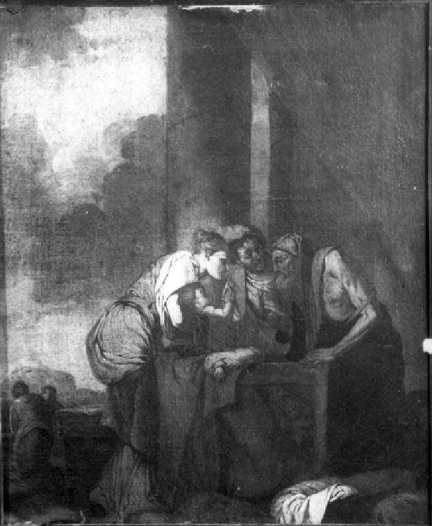 L'INDOVINO TIRESIA E NARCISO (dipinto) di Giulio Carpioni (attr.) (sec. XVII)