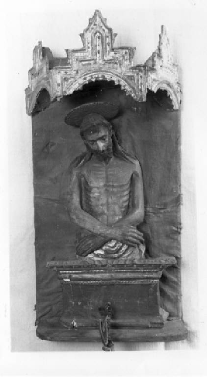 TABERNACOLO CON CRISTO IN PIETA' (scultura) - ambito veneto (seconda metà sec. XV)