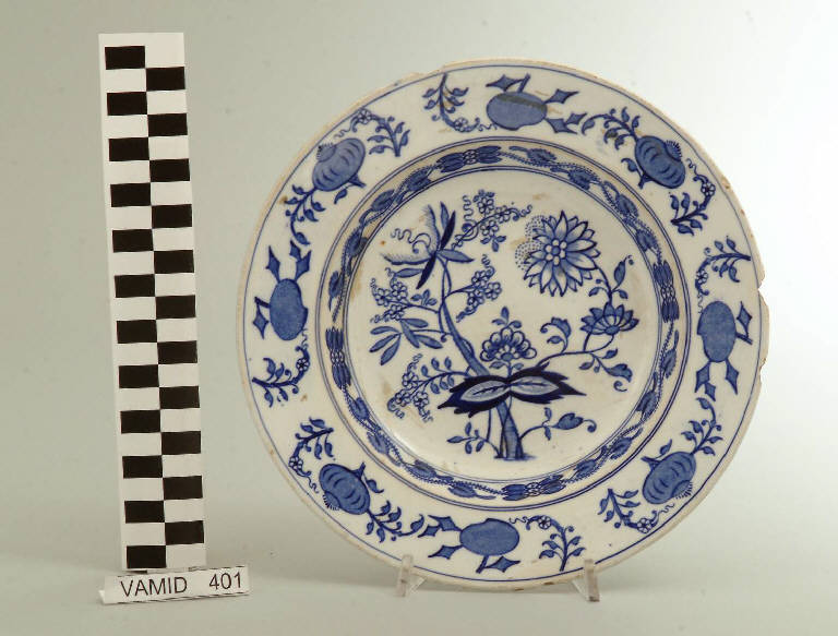 Motivi decorativi vegetali stilizzati (piatto fondo) di Società Ceramica Italiana Laveno (sec. XX)