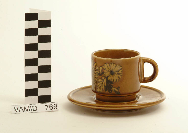 Fiori (tazza da caffè) di Società Ceramica Revelli (sec. XX)