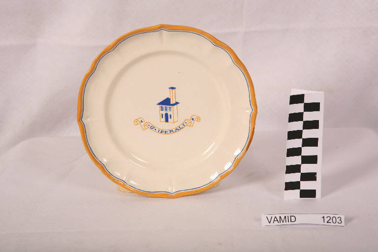 piatto da frutta di Società Ceramica Italiana Laveno; Portaluppi Piero (sec. XX)