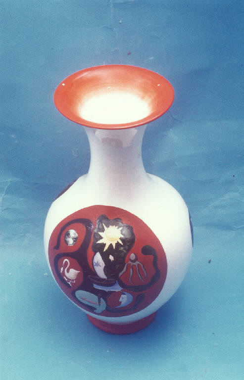 vaso portafiori di Scuola Professionale per Ceramisti; Guerra Laura; Società Ceramica Italiana Laveno (sec. XX)