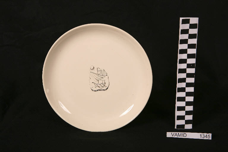 paesaggio marino (piatto piano) di Società Ceramica Italiana Laveno (metà sec. XX)