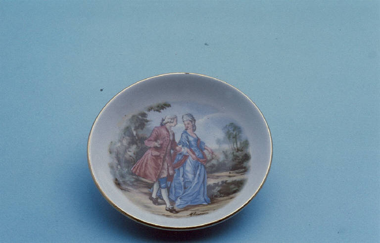 Paesaggio rurale (posacenere) di Società Ceramica Italiana Laveno (metà sec. XX)