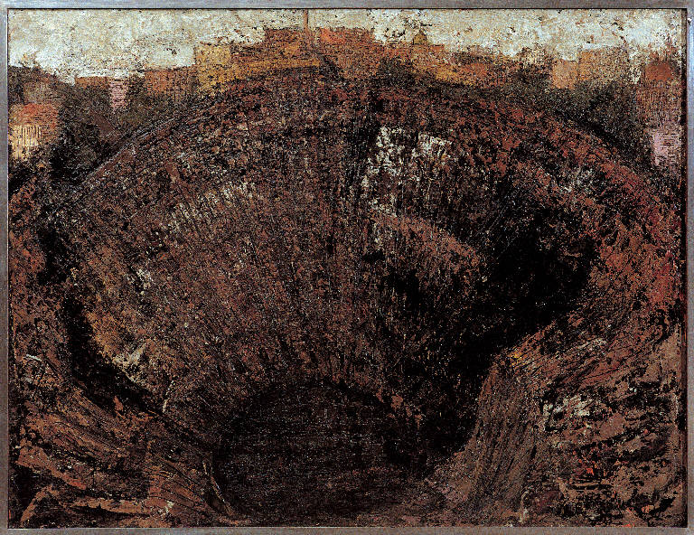 Rome - Colosseum, 2, Paesaggio con architetture (dipinto) di Congdon Grosvenor, William - ambito statunitense Action Painting (sec. XX)