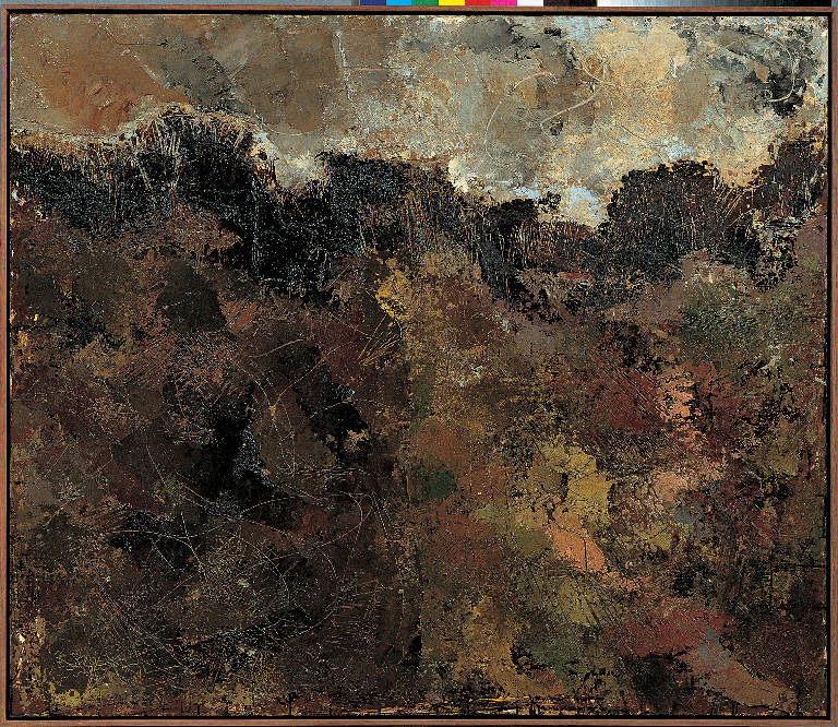 Abruzzi, Paesaggio montano (dipinto) di Congdon Grosvenor, William - ambito statunitense Action Painting (sec. XX)