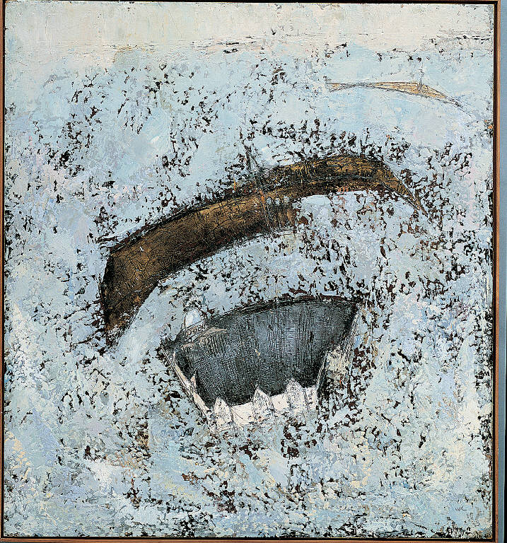 White Lagoon Venice (S. Michele), Paesaggio lagunare (dipinto) di Congdon Grosvenor, William - ambito statunitense Action Painting (sec. XX)