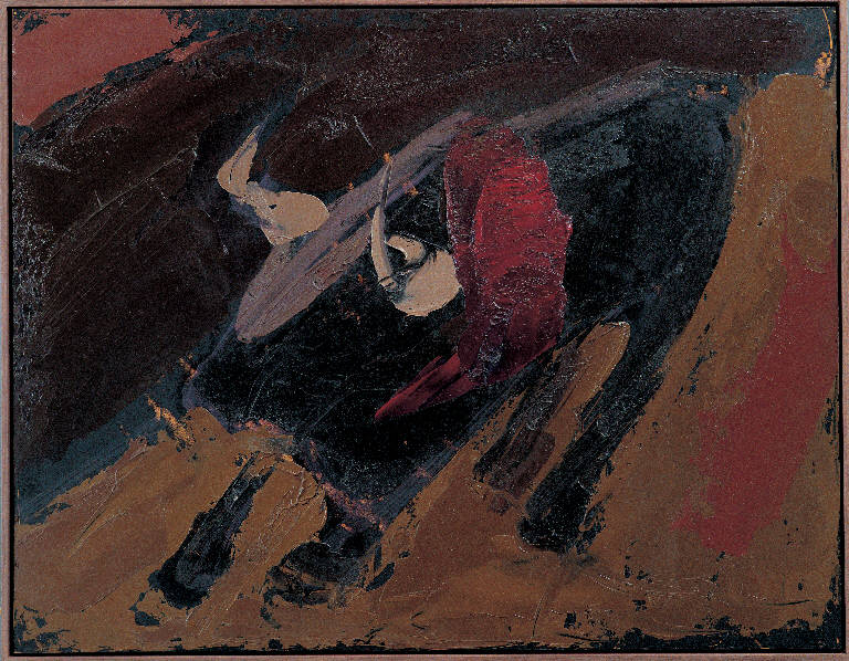 Toro, 5 (corrida), Toro (dipinto) di Congdon Grosvenor, William - ambito statunitense Action Painting (sec. XX)