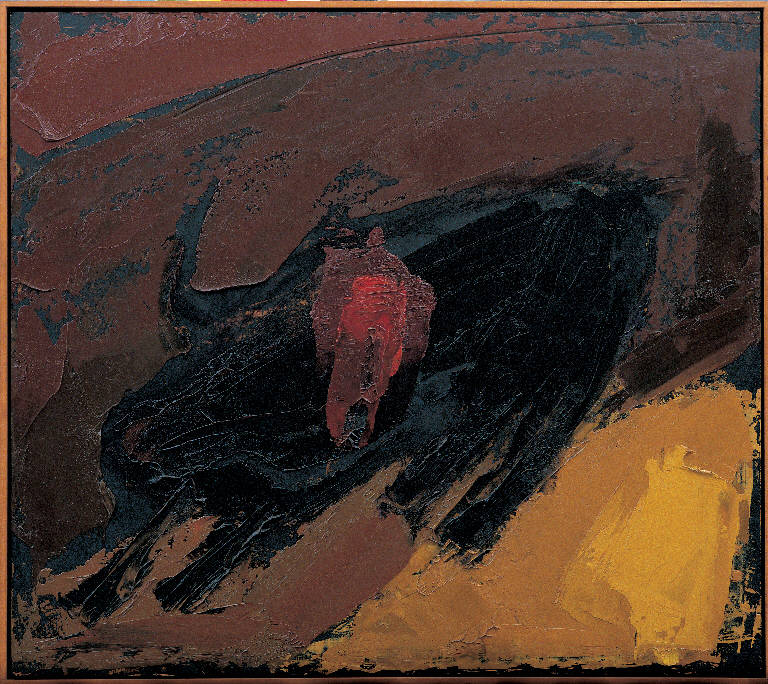 Toro morente, 9, Toro (dipinto) di Congdon Grosvenor, William - ambito statunitense Action Painting (sec. XX)