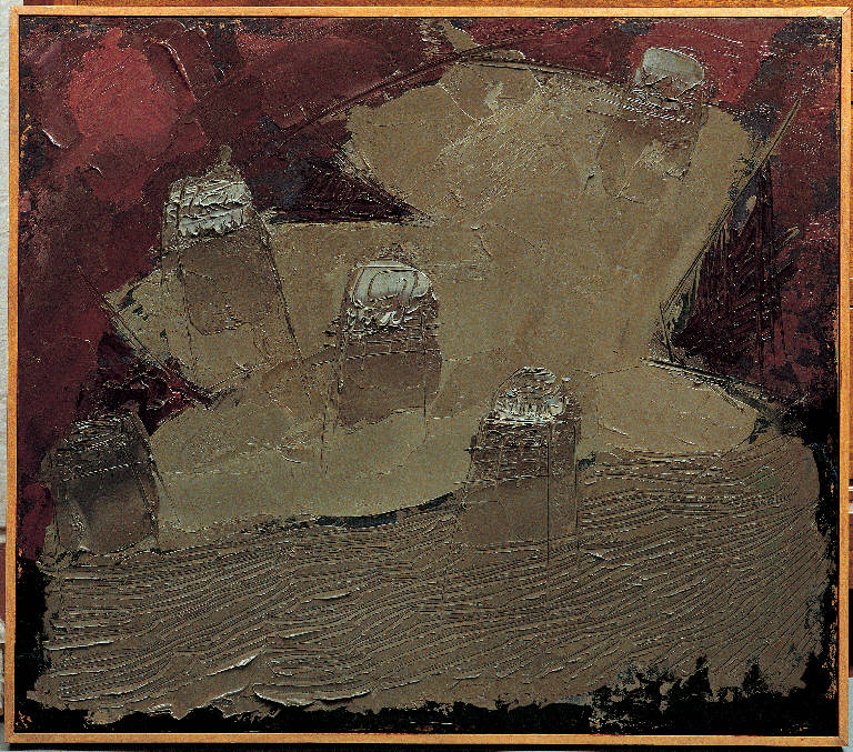 Yemen - montagne, 1, Paesaggio desertico (dipinto) di Congdon Grosvenor, William - ambito statunitense Action Painting (sec. XX)