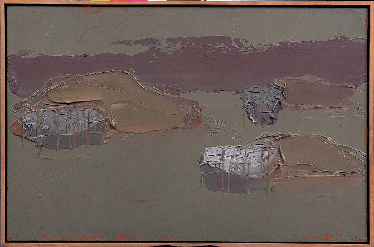 Deserto Yemen, 2, Paesaggio desertico (dipinto) di Congdon Grosvenor, William - ambito statunitense Action Painting (sec. XX)