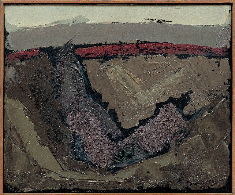 Treno, 1, Paesaggio rurale (dipinto) di Congdon Grosvenor, William - ambito statunitense Action Painting (sec. XX)