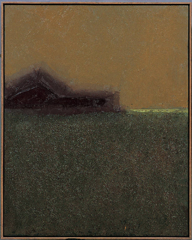 Cascinazza (novembre), 9, Paesaggio rurale (dipinto) di Congdon Grosvenor, William - ambito statunitense Action Painting (sec. XX)