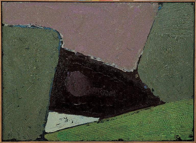 Cielo verde, 3, Paesaggio rurale (dipinto) di Congdon Grosvenor, William - ambito statunitense Action Painting (sec. XX)