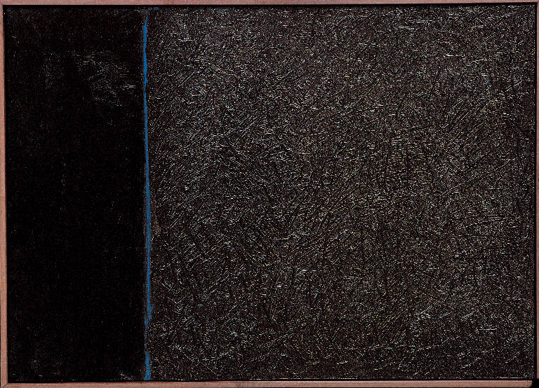 Terra notte, 2, Paesaggio rurale (dipinto) di Congdon Grosvenor, William - ambito statunitense Action Painting (sec. XX)