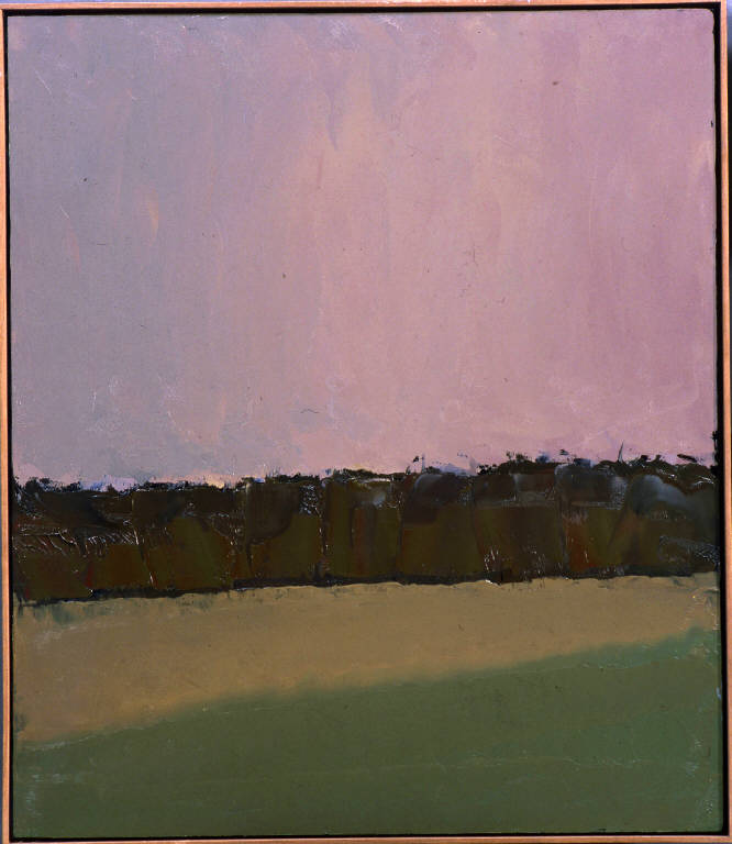 Campo con cielo, PAESAGGIO RURALE (dipinto) di Congdon Grosvenor, William - ambito statunitense Action Painting (seconda metà sec. XX)