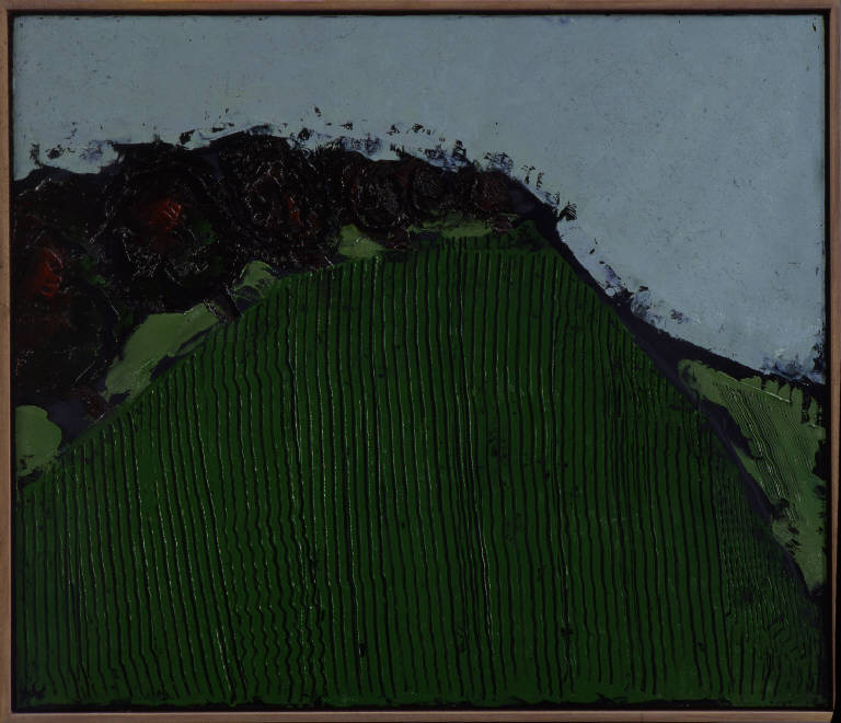 Campo soia rugiada, 1, PAESAGGIO RURALE (dipinto) di Congdon Grosvenor, William - ambito statunitense Action Painting (seconda metà sec. XX)