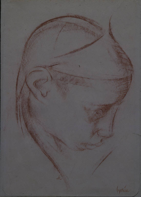 Child Sad - Isernia, FIGURE (disegno) di Congdon Grosvenor, William - ambito statunitense Action Painting (seconda metà sec. XX)