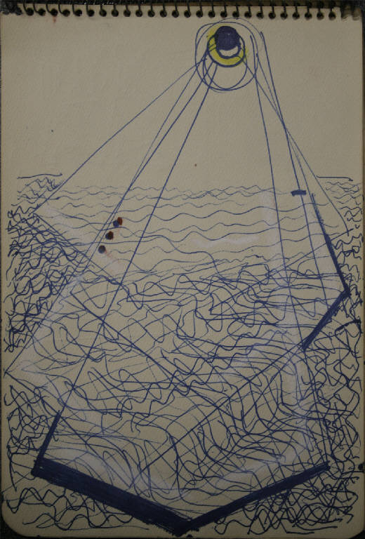Mare, PAESAGGIO (disegno) di Congdon Grosvenor, William - ambito statunitense Action Painting (seconda metà sec. XX)