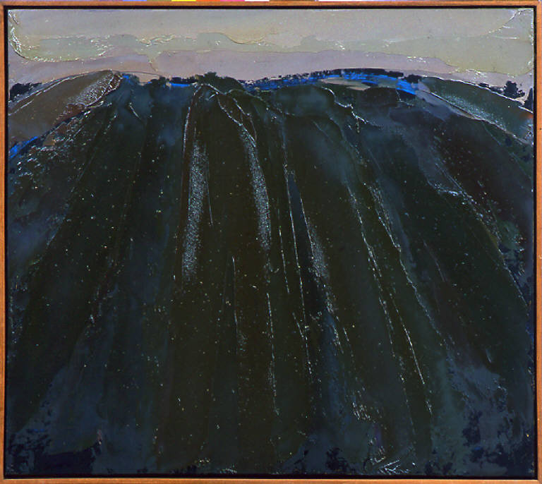 Subiaco, 8, PAESAGGIO MONTANO (dipinto) di Congdon Grosvenor, William - ambito statunitense Action Painting (seconda metà sec. XX)