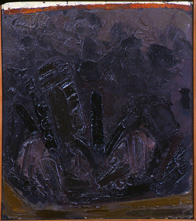 Treno, 12, TRENO DISTRUTTO (dipinto) di Congdon Grosvenor, William - ambito statunitense Action Painting (seconda metà sec. XX)