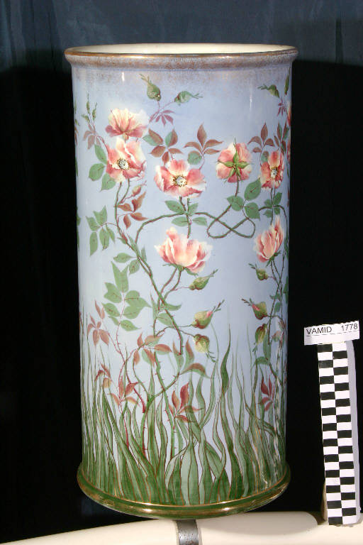 Rose selvatiche (portaombrelli) di De Ambrosis Piero; Società Ceramica Italiana Laveno (sec. XX)