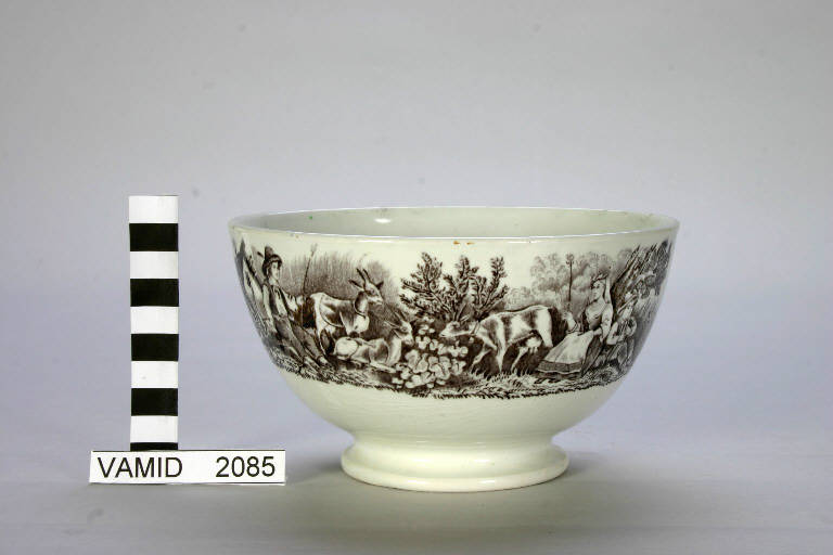Pastorelli con armenti (ciotola) di Società Ceramica Richard (sec. XIX)