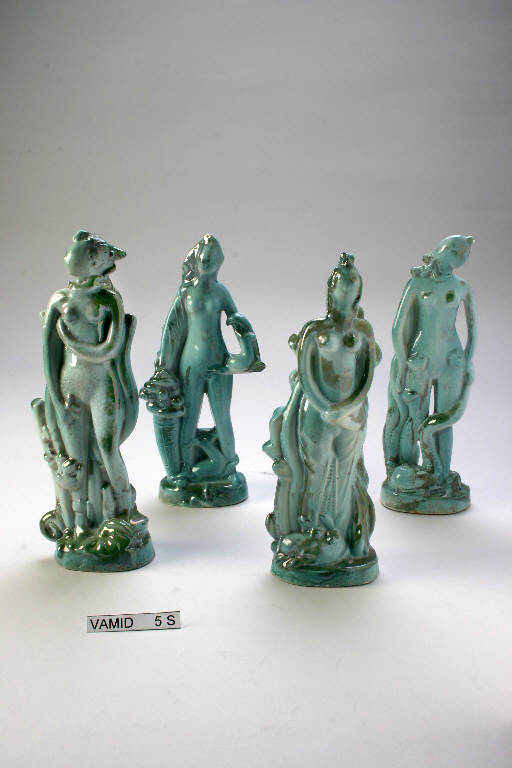 Quattro stagioni (statuetta) di Biancini Angelo; Società Ceramica Italiana Laveno (sec. XX)