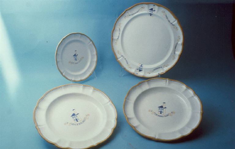 servizio da tavola di Società Ceramica Italiana Laveno; Portaluppi Piero (sec. XX)