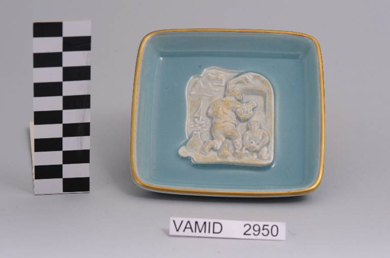 Ceramisti a Laveno (posacenere) di Società Ceramica del Verbano (sec. XX)