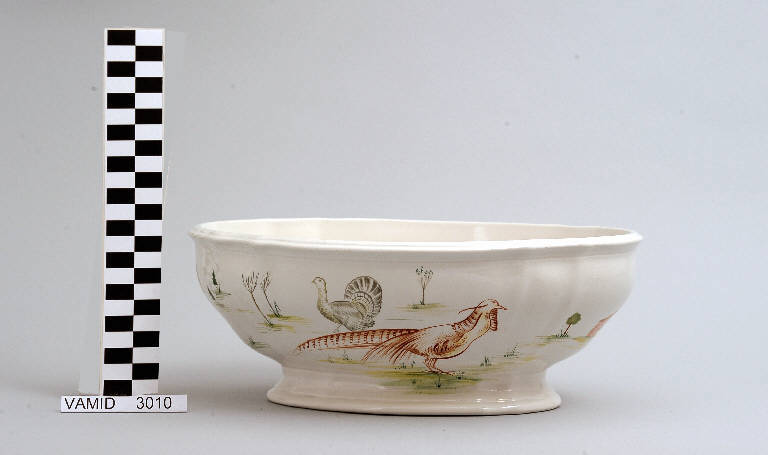 Tacchino e pavone, Gallo e anatra (zuppiera) di Società Ceramica Richard Ginori; Tamburini Rosetta (sec. XX||sec. XX)