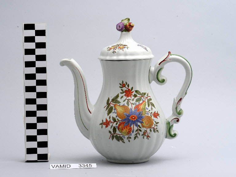 Motivi decorativi vegetali (caffettiera) di Società Ceramica Richard Ginori (sec. XX)