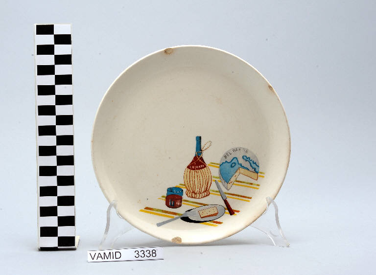 Tavola apparecchiata (piatto piano) di Società Ceramica Italiana Laveno; Andlovitz Guido (sec. XX)
