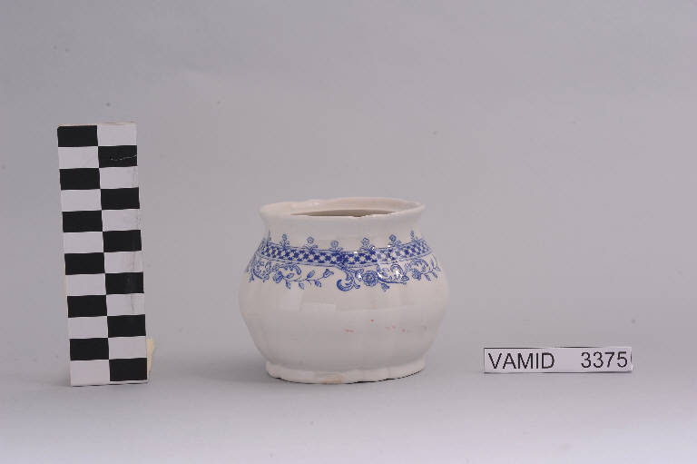 Motivi decorativi geometrici e floreali (zuccheriera) di Società Ceramica Italiana Laveno (metà sec. XX)